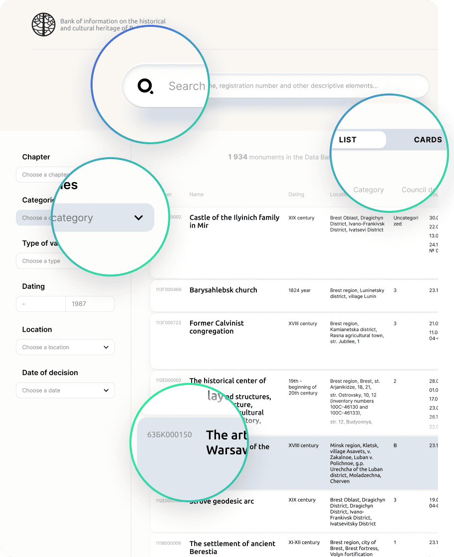 Designed accessibility – thoughtful search, proper filtering structure and optimized layout of navigation elements