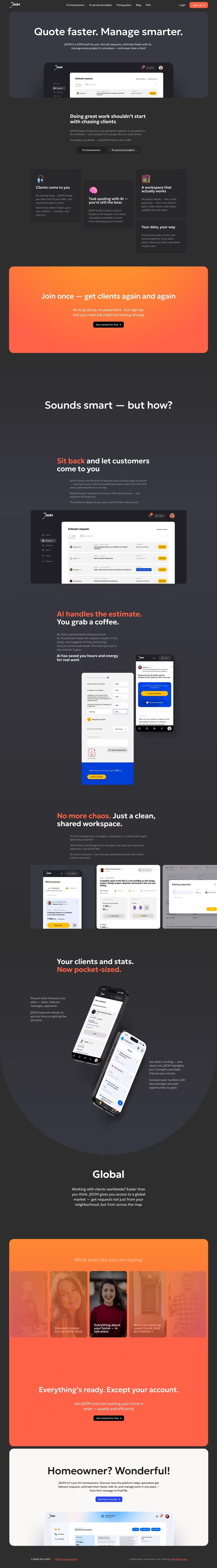 Main page of the project